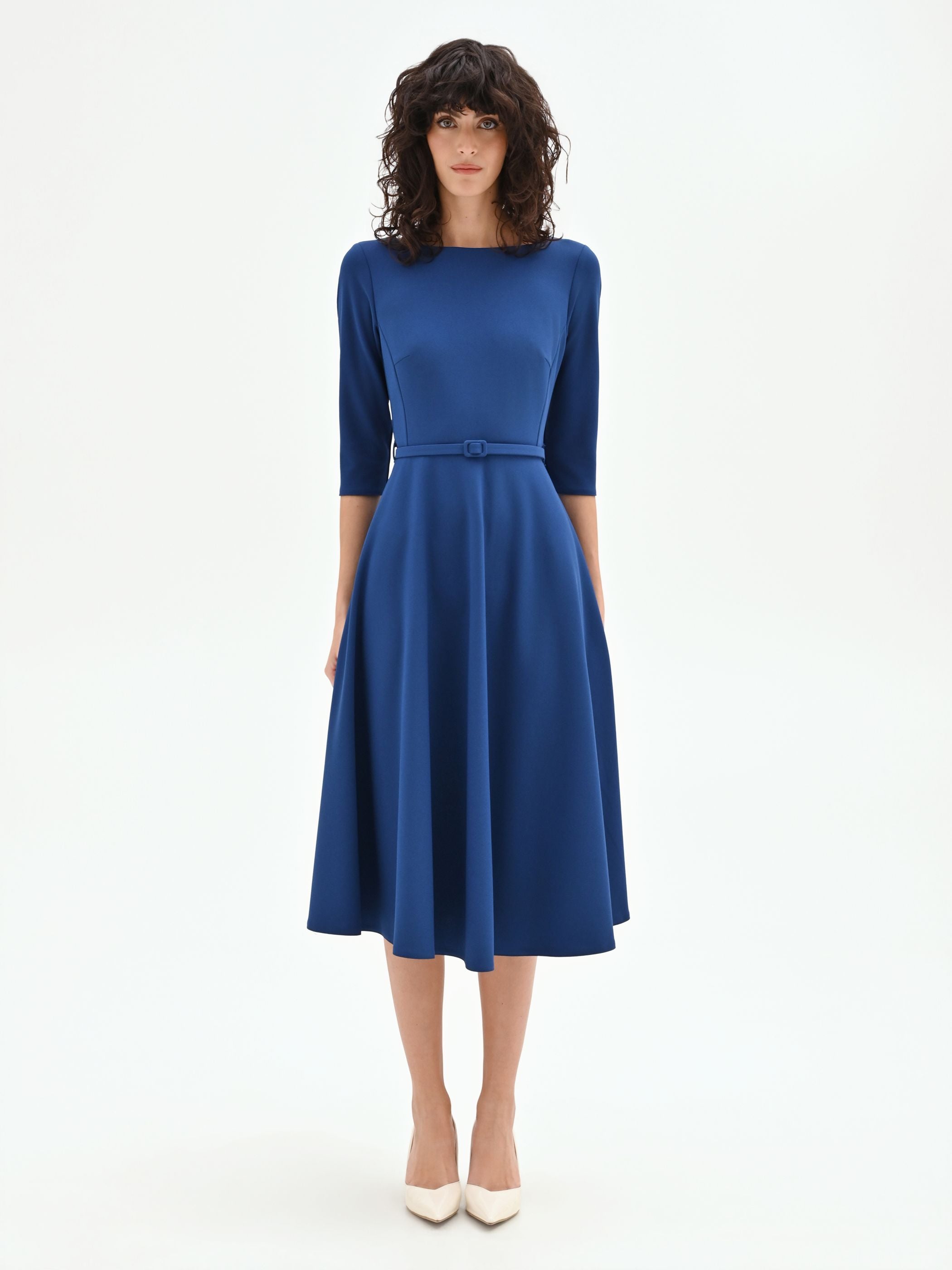 dodger blue dress Blue Halter Mini Dress