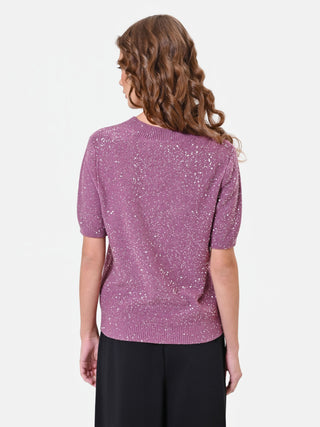 Maglia Rosa Antico a Maniche Corte