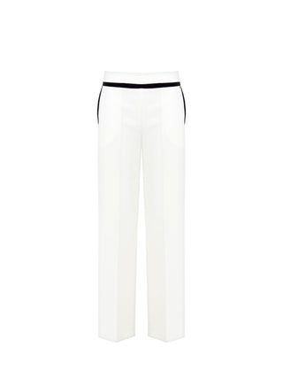 Black & White Two-toned Palazzo Trousers