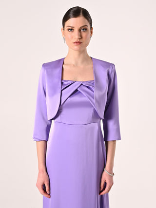 Lilac Satin Shrug