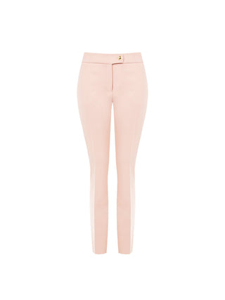 Pale Pink Trousers in Technical Fabric