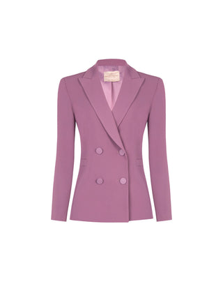 Giacca doppiopetto rosa antico