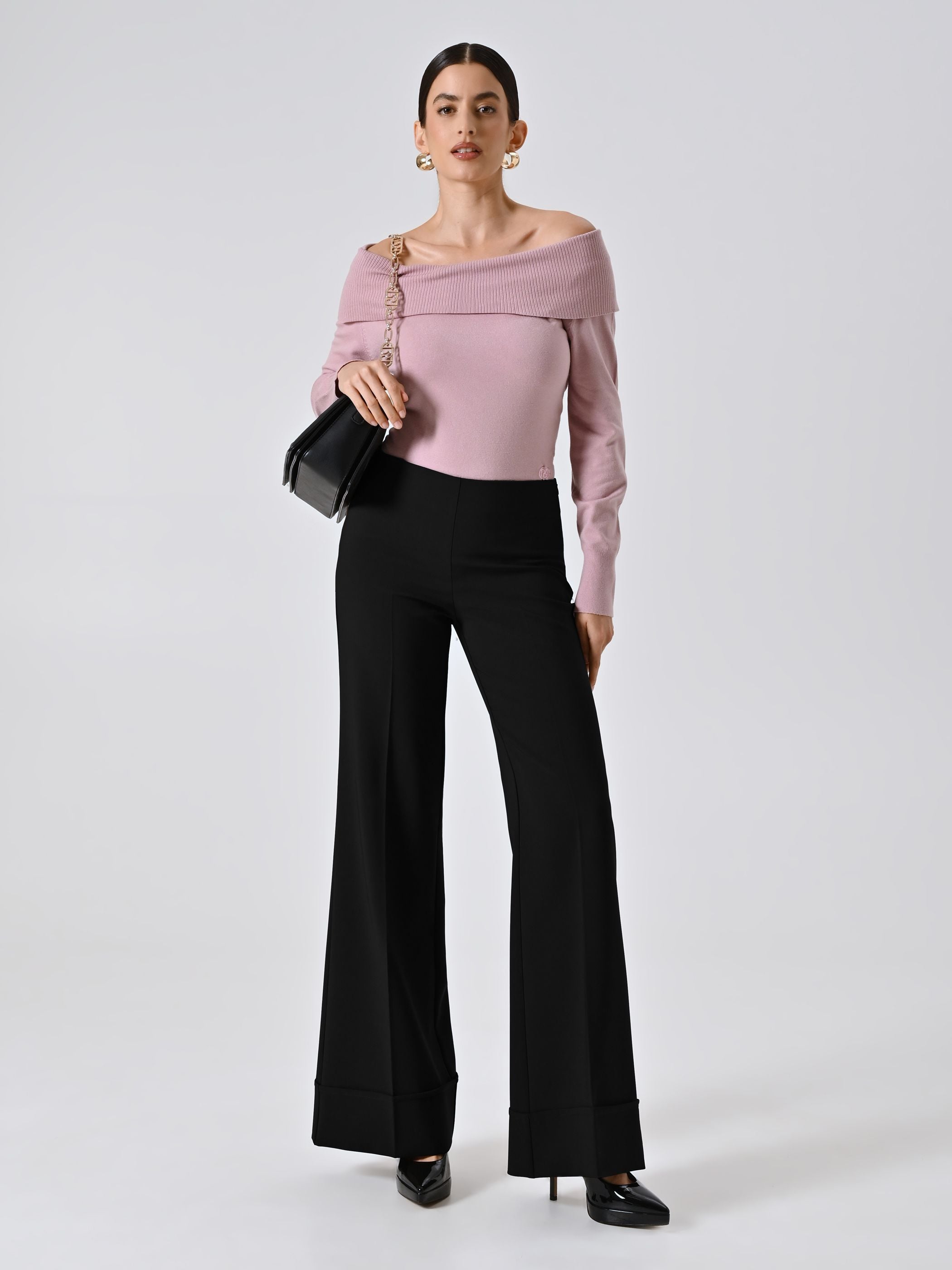 Pantalon Femme Rinascimento Noir Taille S - Classique, Polyester, Toutes Saisons, Neuf Avec étiquettes