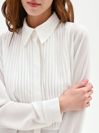 Off-White Plissé-Plastron Shirt