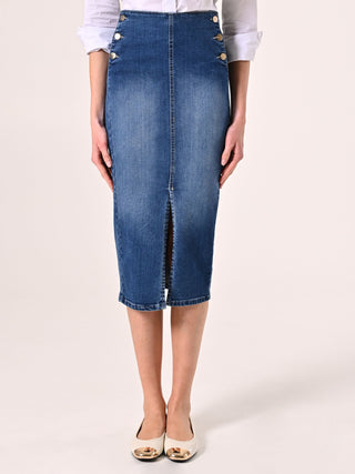 Gonna Midi in Jeans