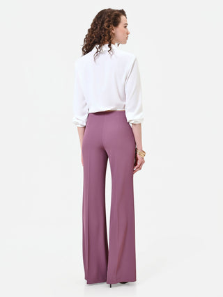 Top in pizzo rosa antico
