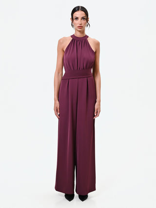 Burgundy Palazzo Jumpsuit