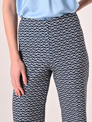 Geometric-print Trousers