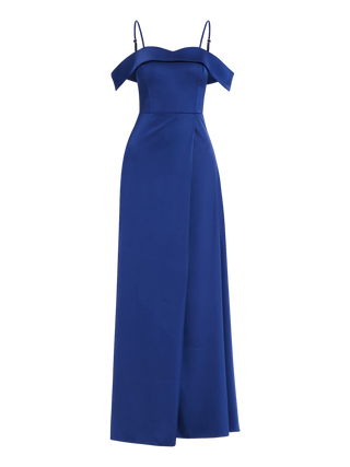 Abito Rinascimento atelier Blu Navy con Spalle Scoperte
