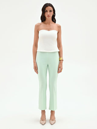 Mint Green Slim-Fit Trousers  Rinascimento