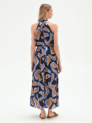 Graphic Print Maxi Dress