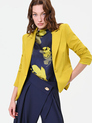 Veste droite vert olive