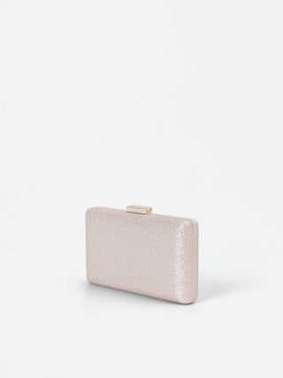 Pochette dorée avec fermoir bijou
