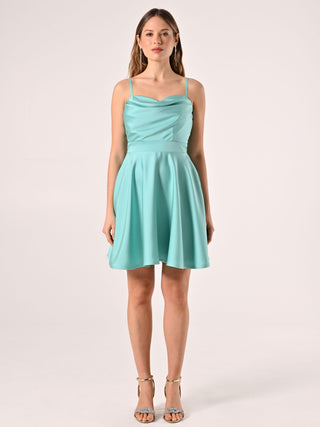 Robe courte vert d'eau