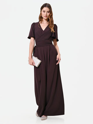 Dark Brown Palazzo Jumpsuit