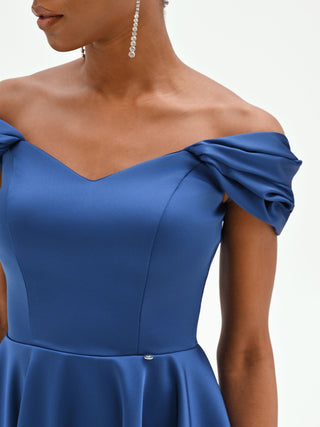 Bright Blue Sweetheart Mini Dress