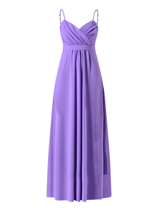 Lilac Empire-Waist Georgette Dress
