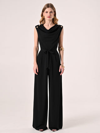 Black Flowy Jumpsuit