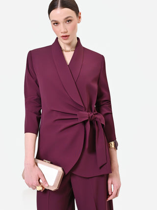 Pochette rosa con finitura scintillante
