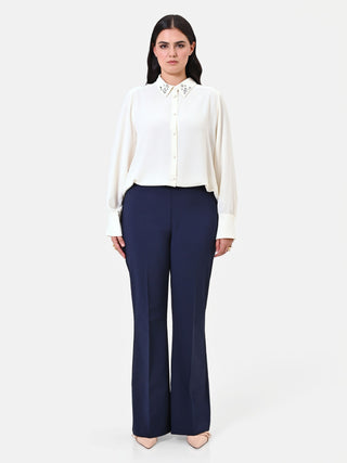 Pantalone Curvy a Zampa Blu