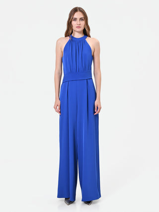 Royal Blue Halter Neck Jumpsuit