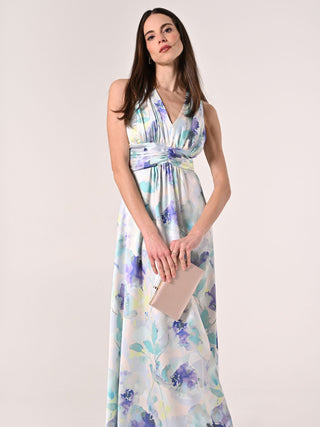 Robe longue imprimé fleuri