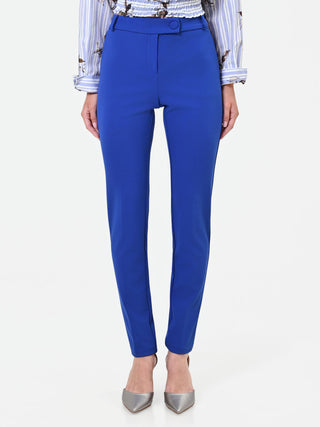 Pantalone a sigaretta blu cina