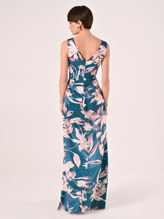 Robe longue imprimé fleuri