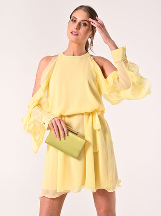 Abito Giallo con Rouches