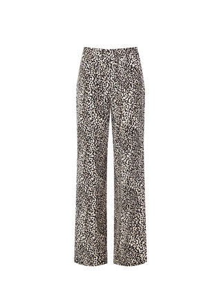 Straight Animal-print Trousers