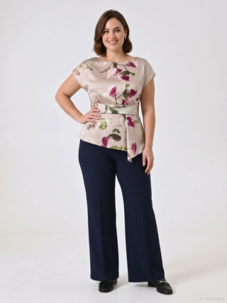Blusa Curvy con estampado floral