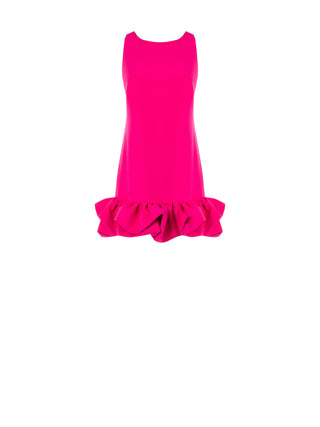 Kleid in Fuchsia mit Ballonrock