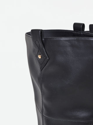Botte cuissarde noire style texan