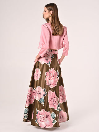 Powder Pink Satin Shrug