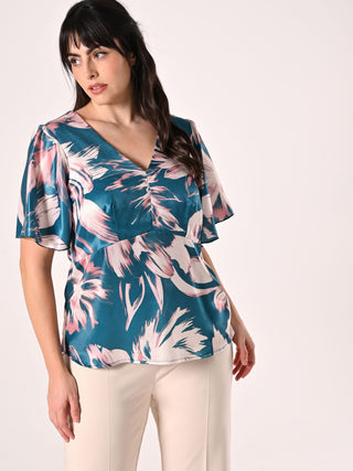 Top Curvy Floreale