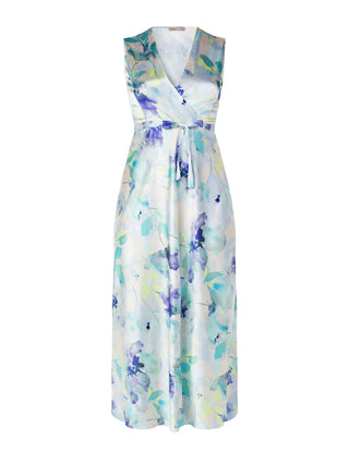 Abito Lungo Curvy stampa Floreale