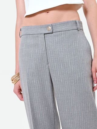 Light Grey Pinstripe Trousers