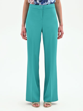 Turkusowe spodnie palazzo