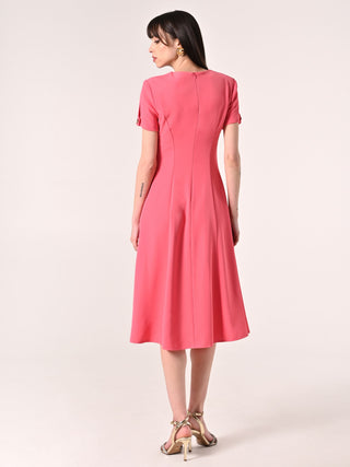 Abito Midi Rosa Camelia