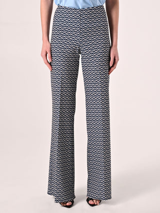 Geometric-print Trousers
