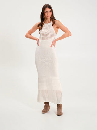 Robe Crochet Blanc