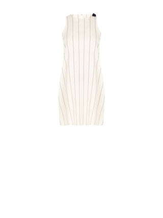 Abito Bianco a Righe Bianche & Blu