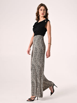 Straight Animal-print Trousers