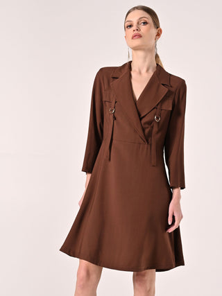 Chocolate Jacket Dress