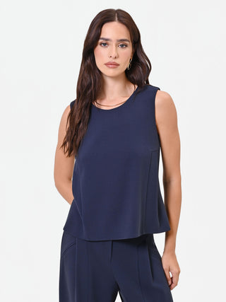 Essential Navy Crew-Neck Top
