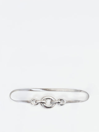 Sculptural Silver Spring Belt