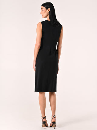 Robe high-low avec détail bijou