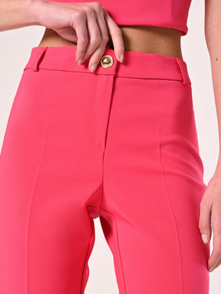 Trousers in Fuchsia Technical Fabric