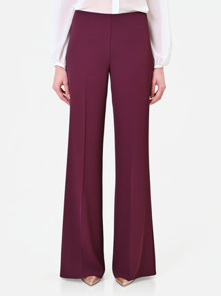 Pantalone a palazzo bordeaux