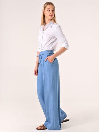 Pantaloni in Chambray Ampi